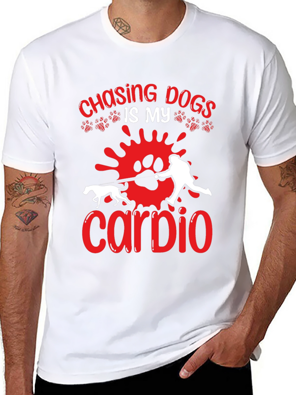 Chasing Dogs is My Cardio T-shirt