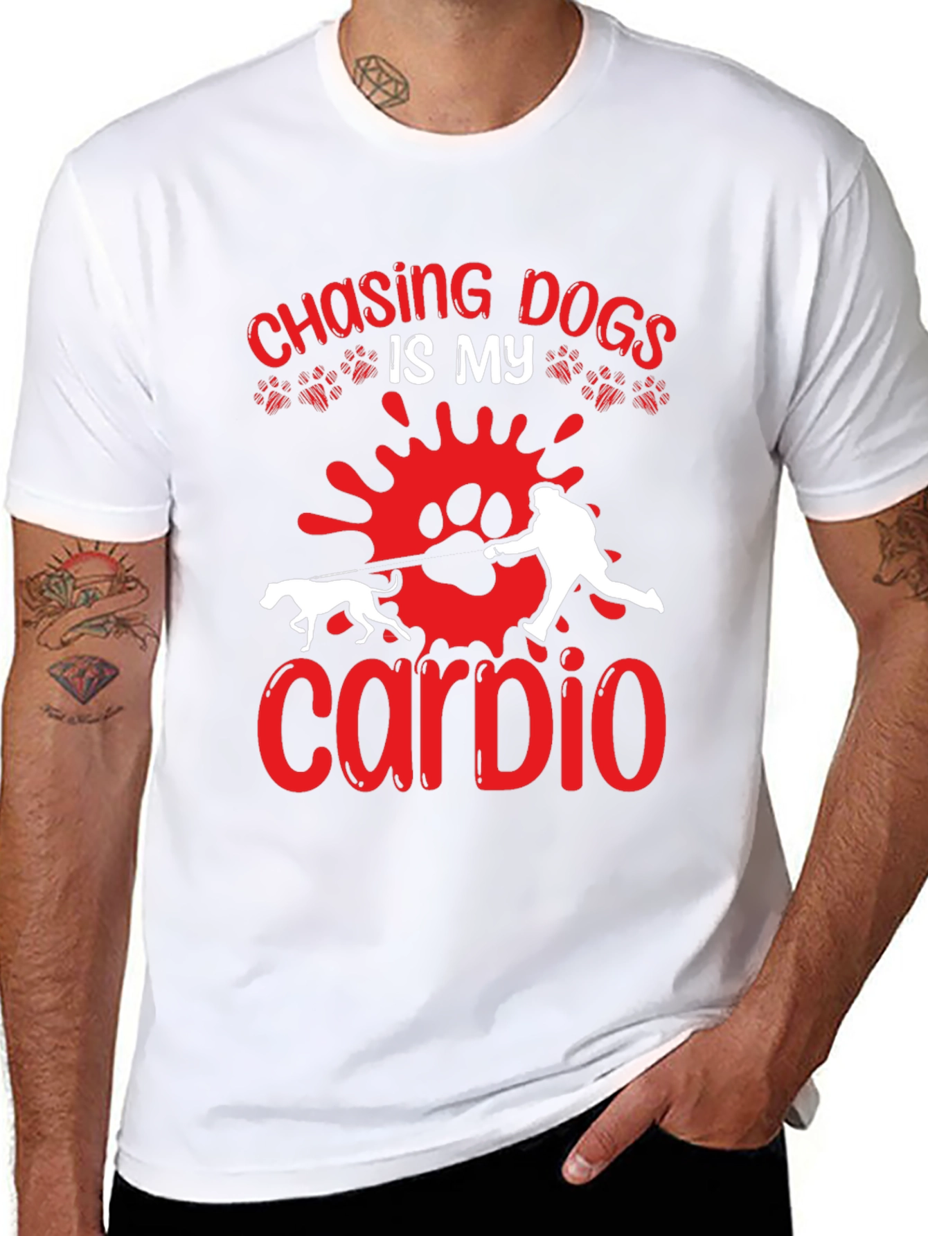 Chasing Dogs is My Cardio T-shirt