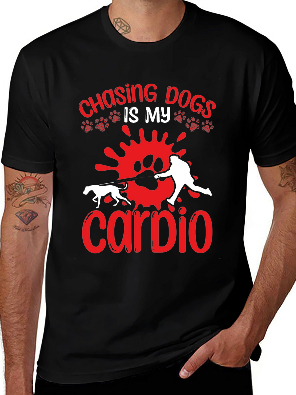 Chasing Dogs is My Cardio T-shirt