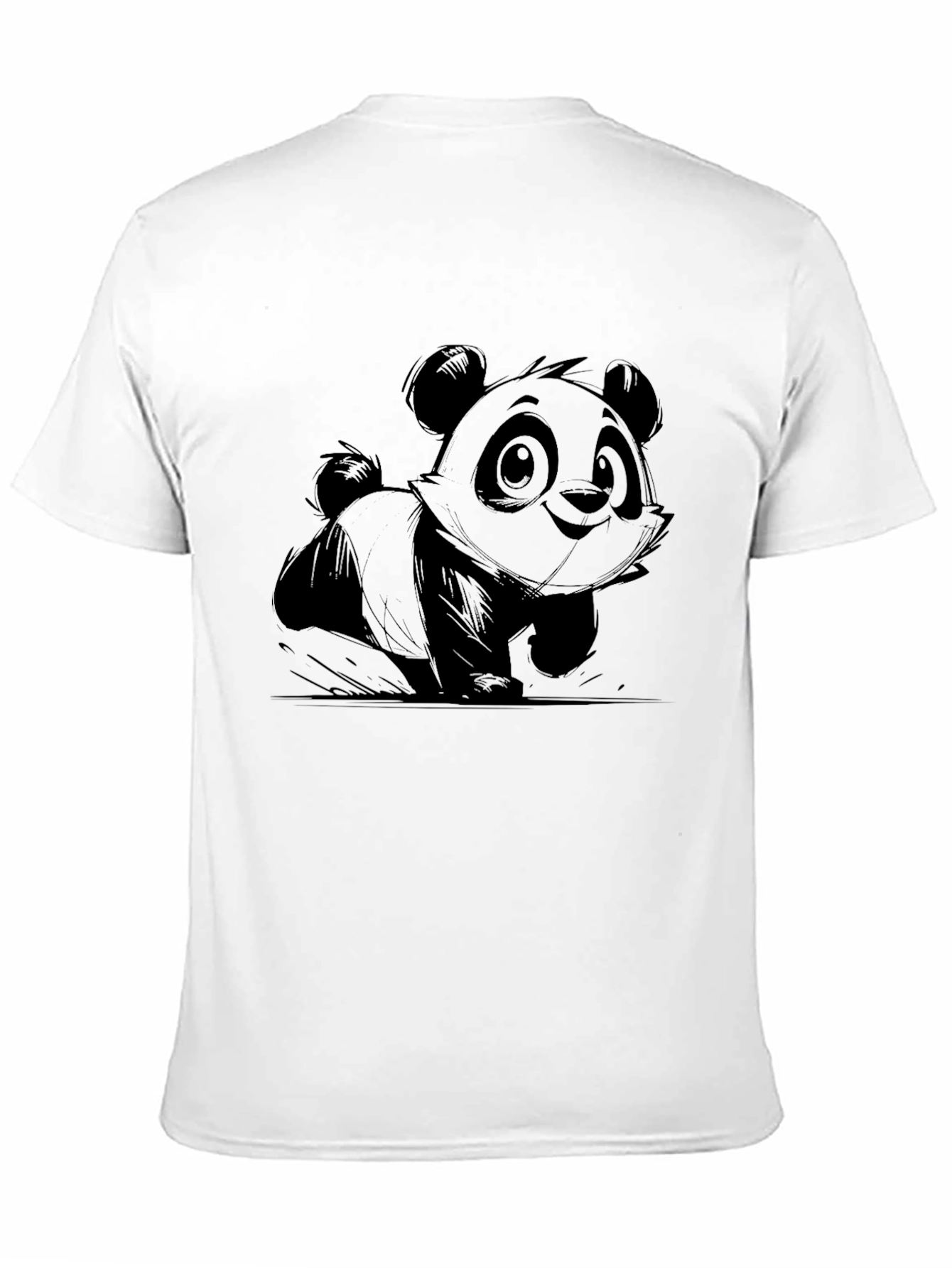 Panda Graphic Black T-Shirt - Casual Style