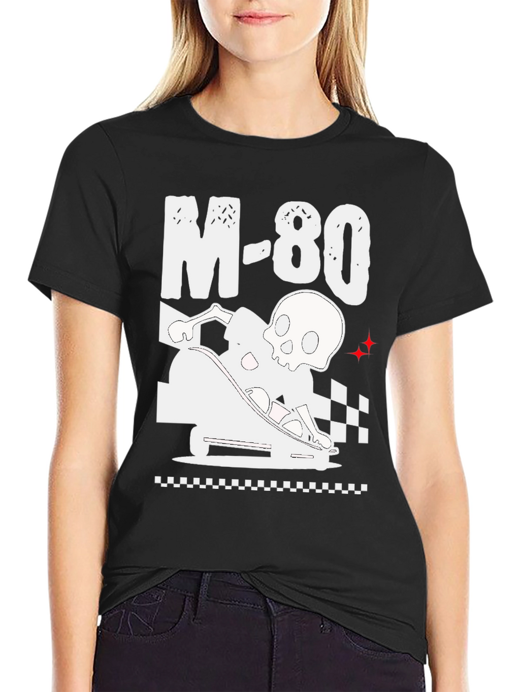 M-80 Skull Go-Kart Black Graphic Tee