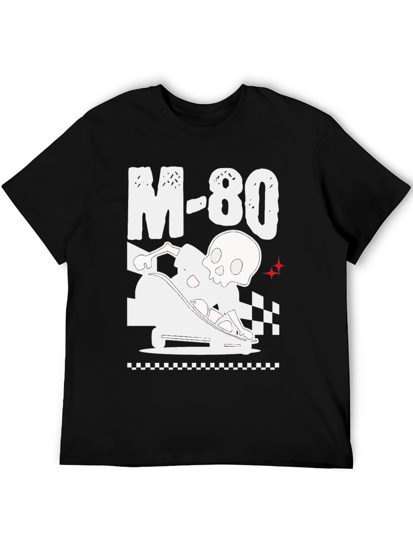 M-80 Skull Go-Kart Black Graphic Tee