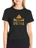 Dios Crown Graphic Tee - Stylish Black T-Shirt