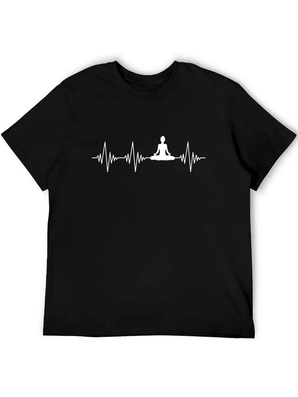 Yoga Heartbeat Graphic Tee - Meditate in Style