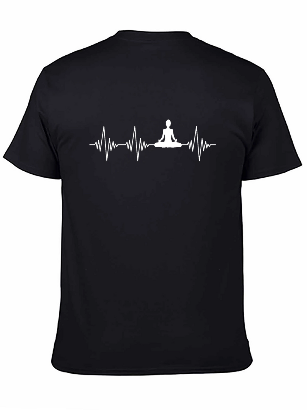 Yoga Heartbeat Graphic Tee - Meditate in Style