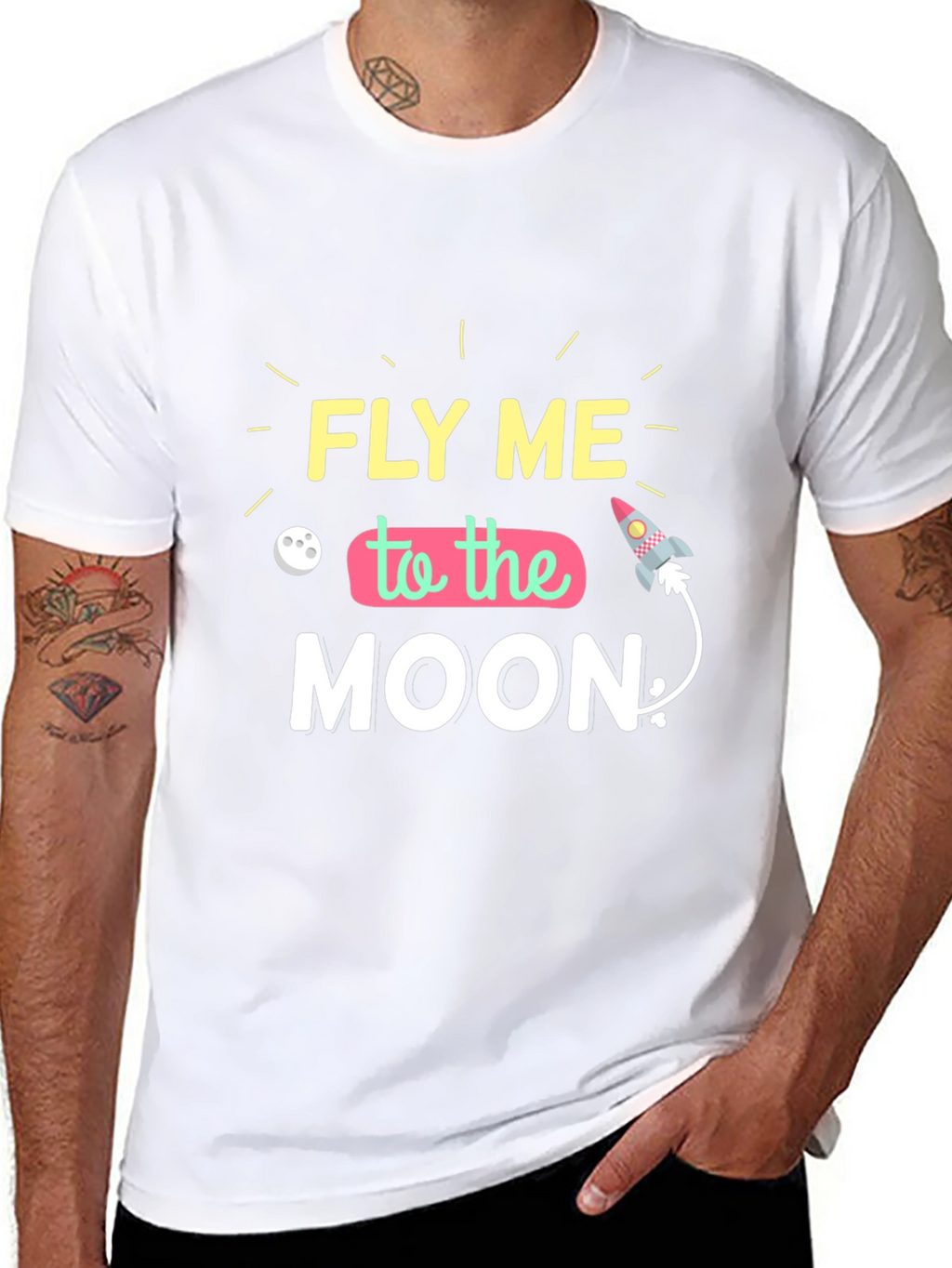 Fly Me To The Moon Graphic T-Shirt