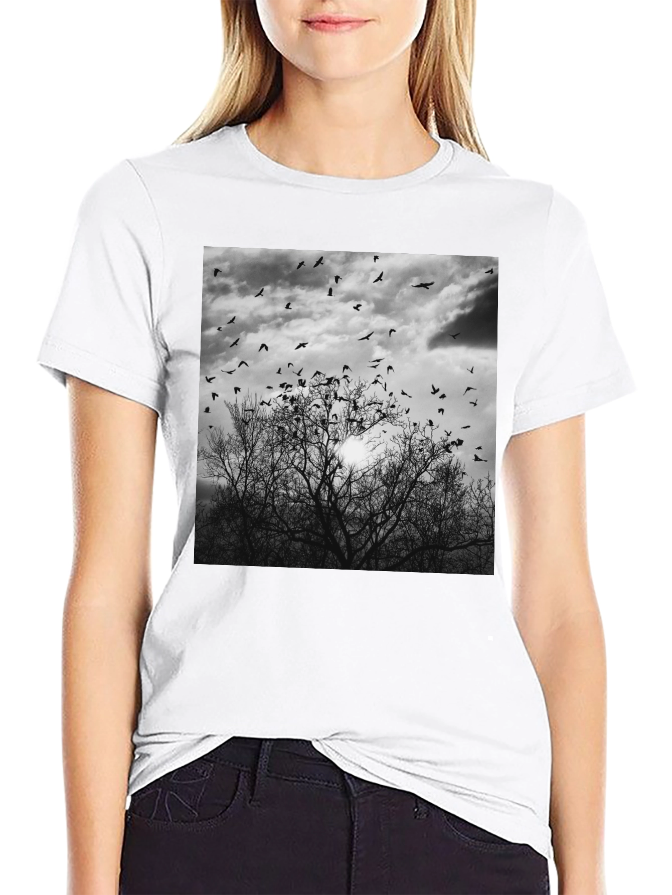 Black Raven Tree Graphic Tee