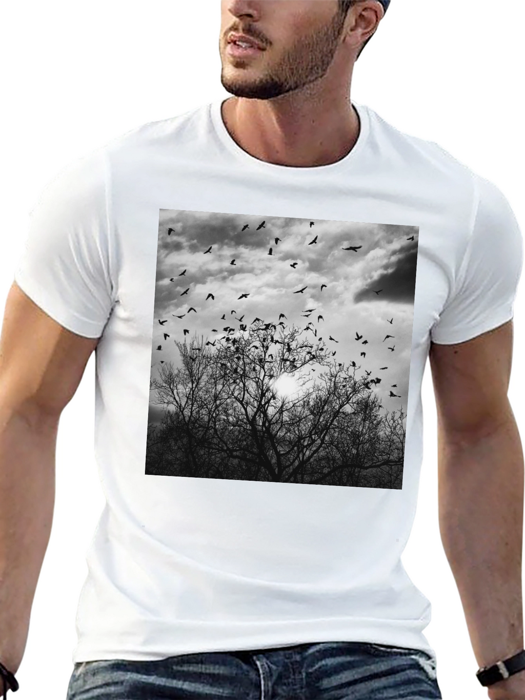 Black Raven Tree Graphic Tee