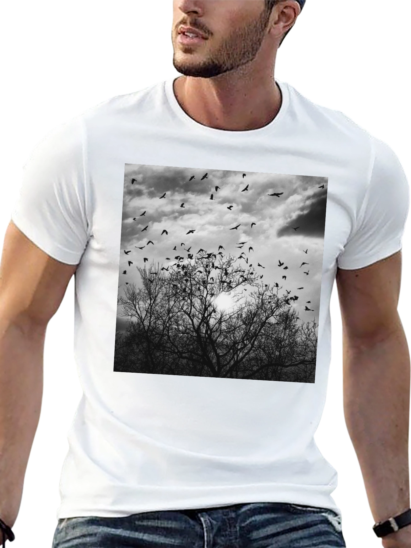 Black Raven Tree Graphic Tee
