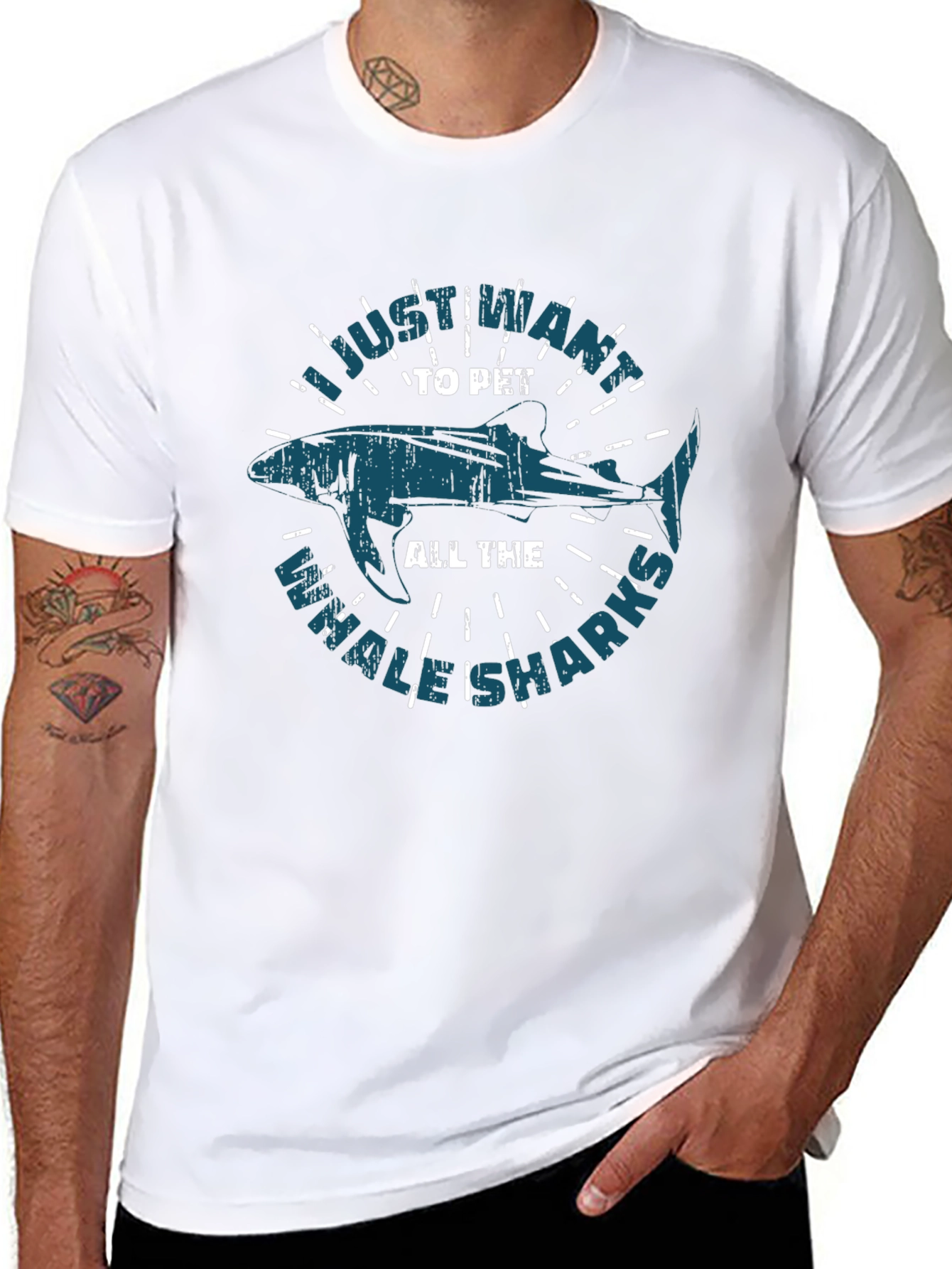 Whale Shark Graphic T-Shirt - Pet All the Whale Sharks