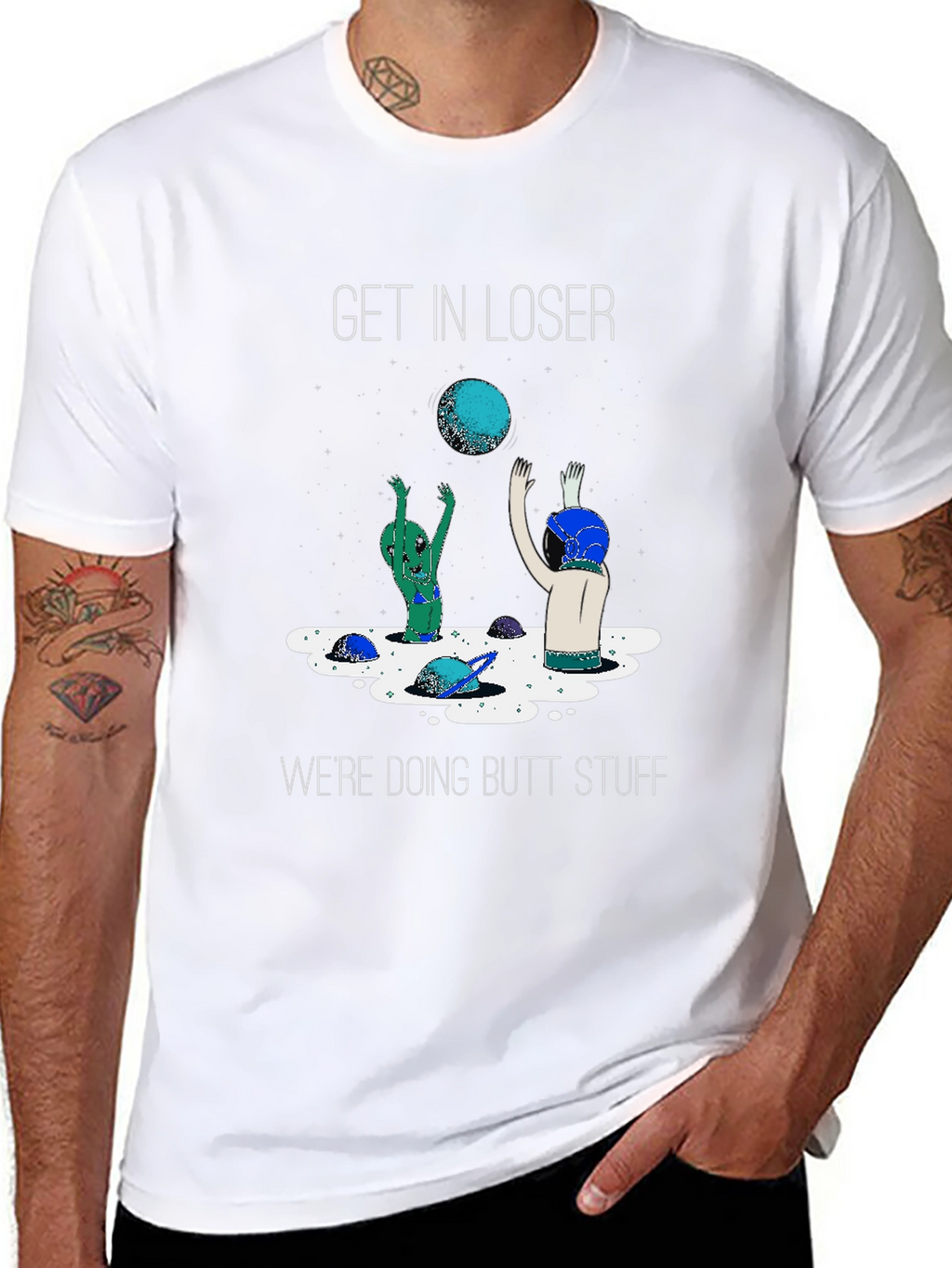 Funny Alien Butt Stuff T-Shirt