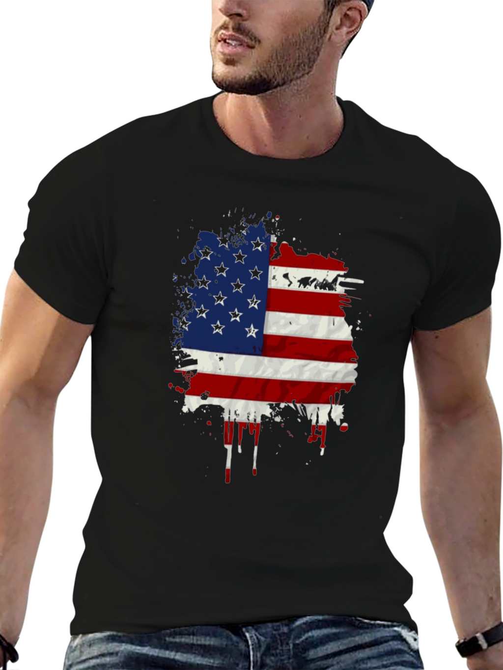 American Flag Graphic T-Shirt - Patriotic Tee