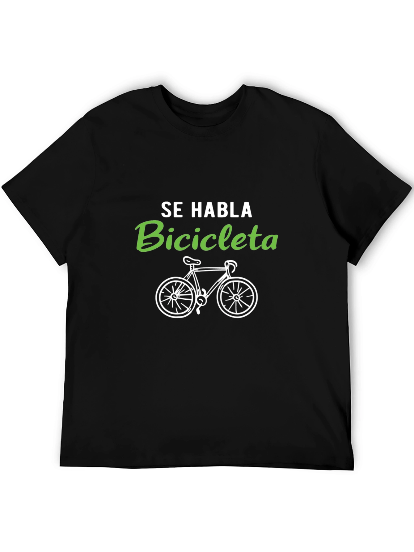 Se Habla Bicicleta Graphic T-Shirt - Cycling Fan Tee