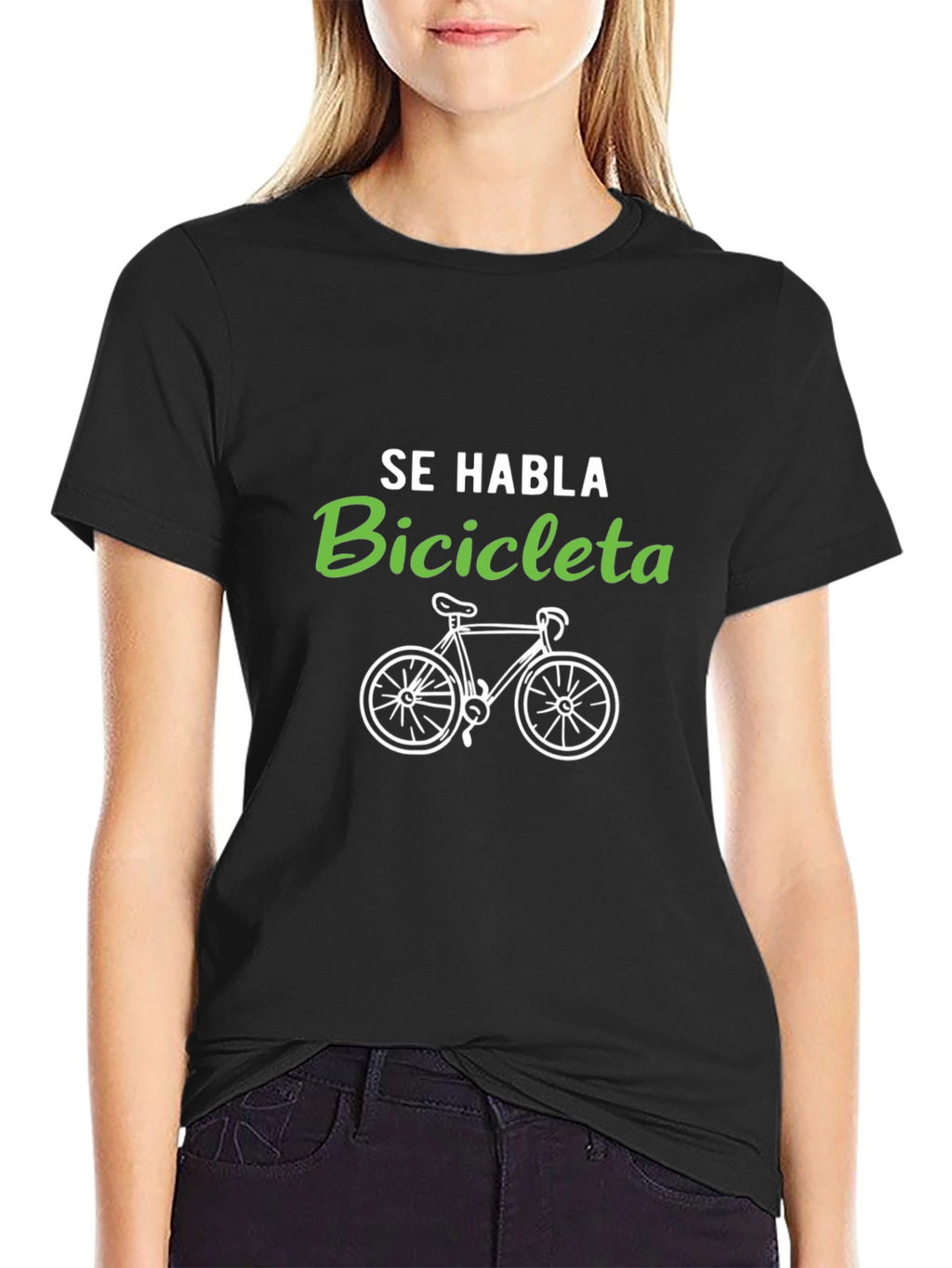 Se Habla Bicicleta Graphic T-Shirt - Cycling Fan Tee