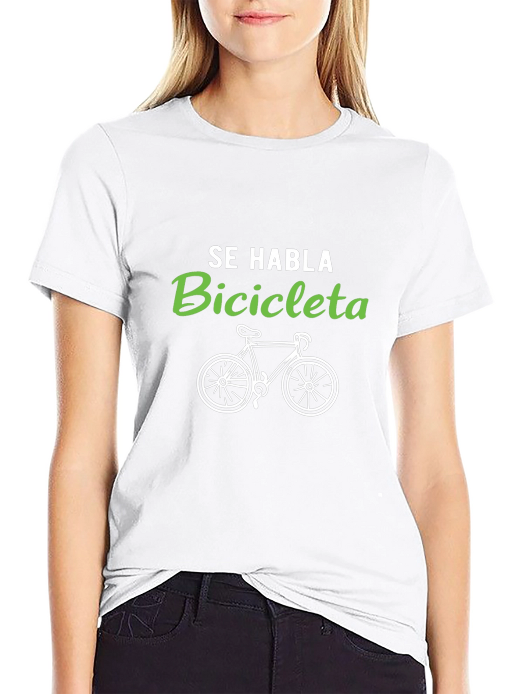 Se Habla Bicicleta Graphic T-Shirt - Cycling Fan Tee