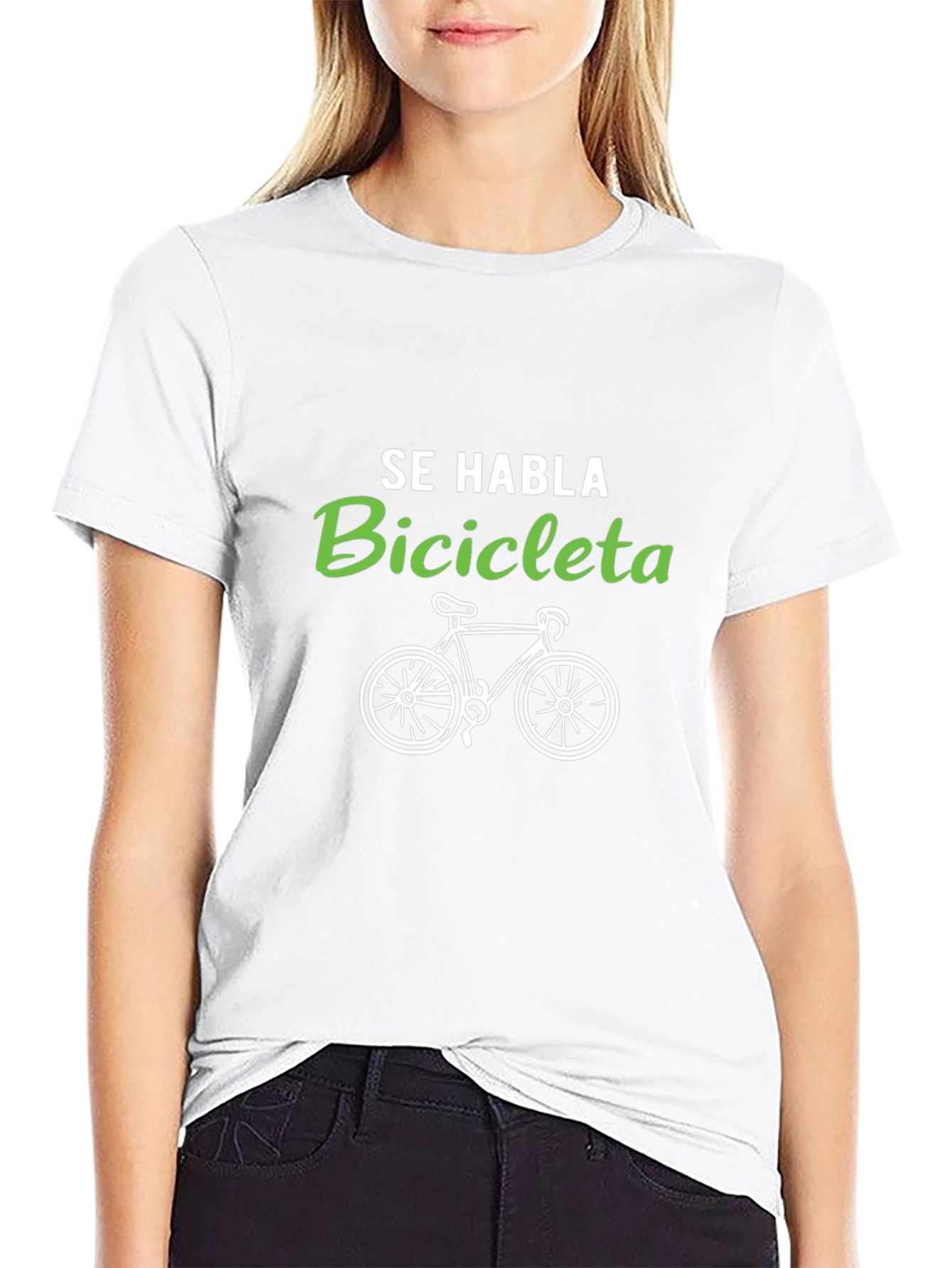 Se Habla Bicicleta Graphic T-Shirt - Cycling Fan Tee