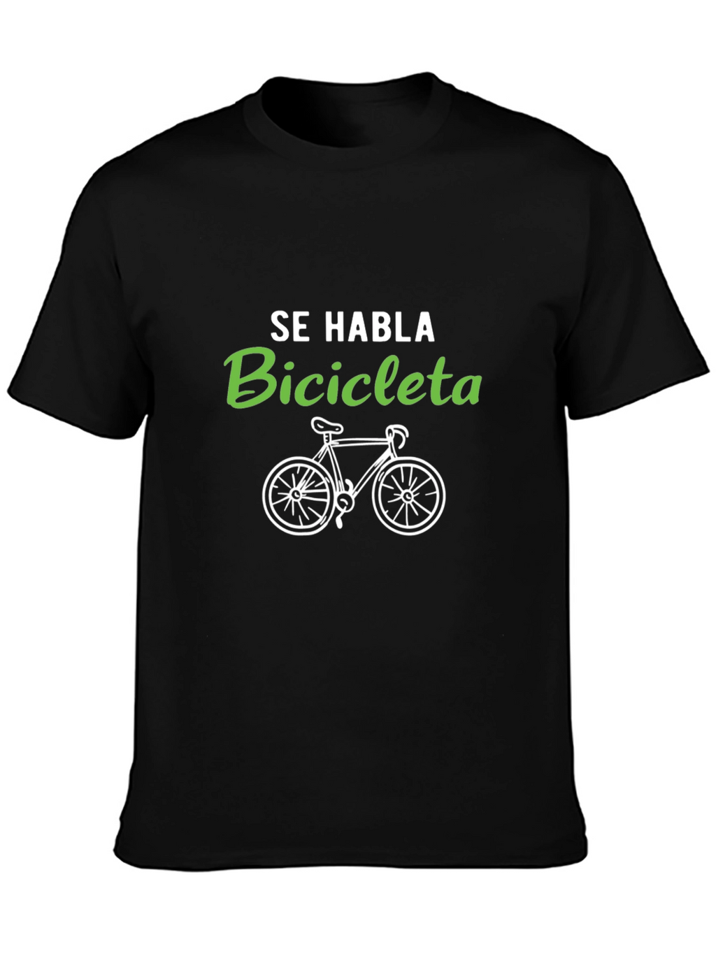 Se Habla Bicicleta Graphic T-Shirt - Cycling Fan Tee