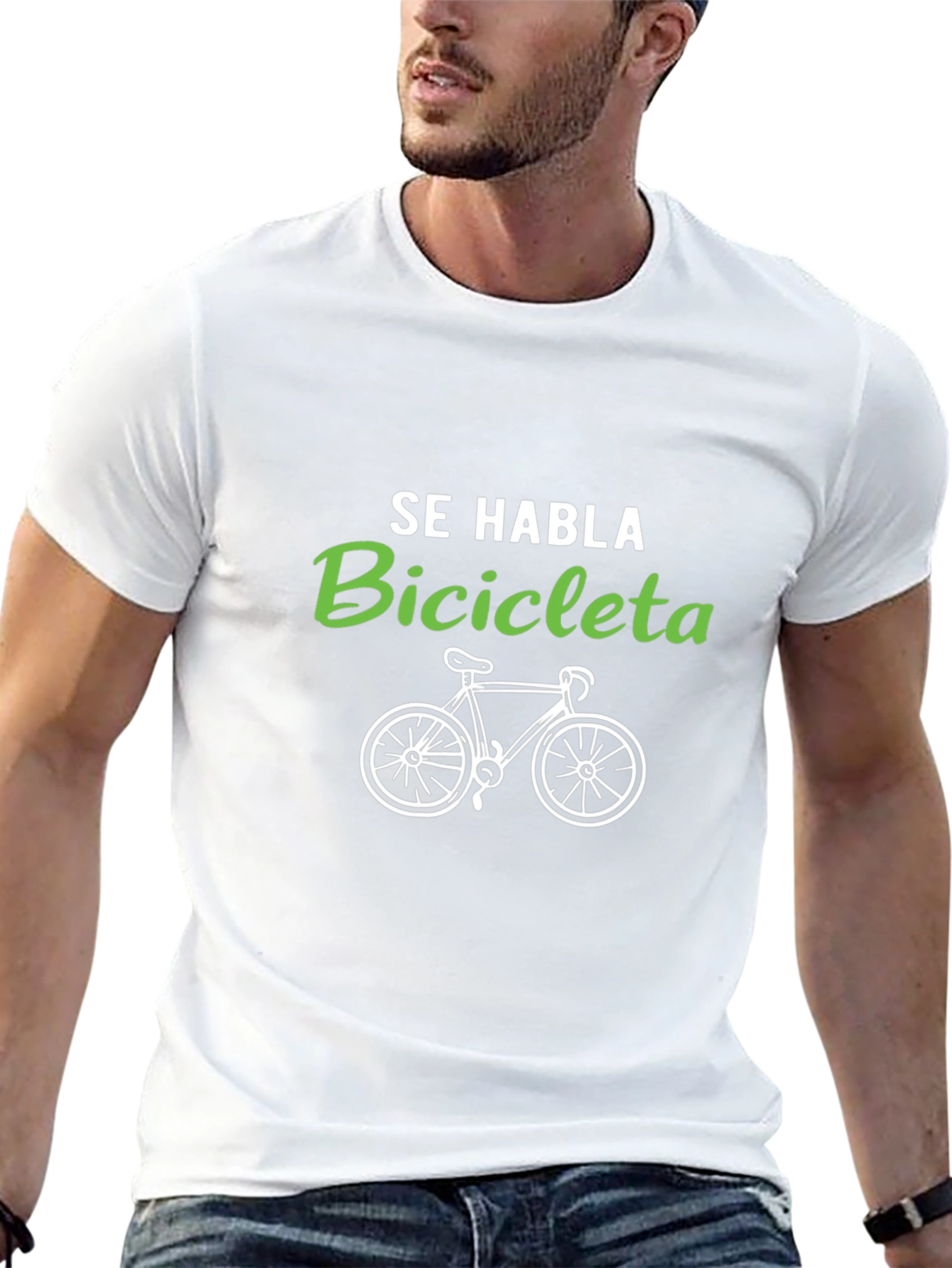 Se Habla Bicicleta Graphic T-Shirt - Cycling Fan Tee
