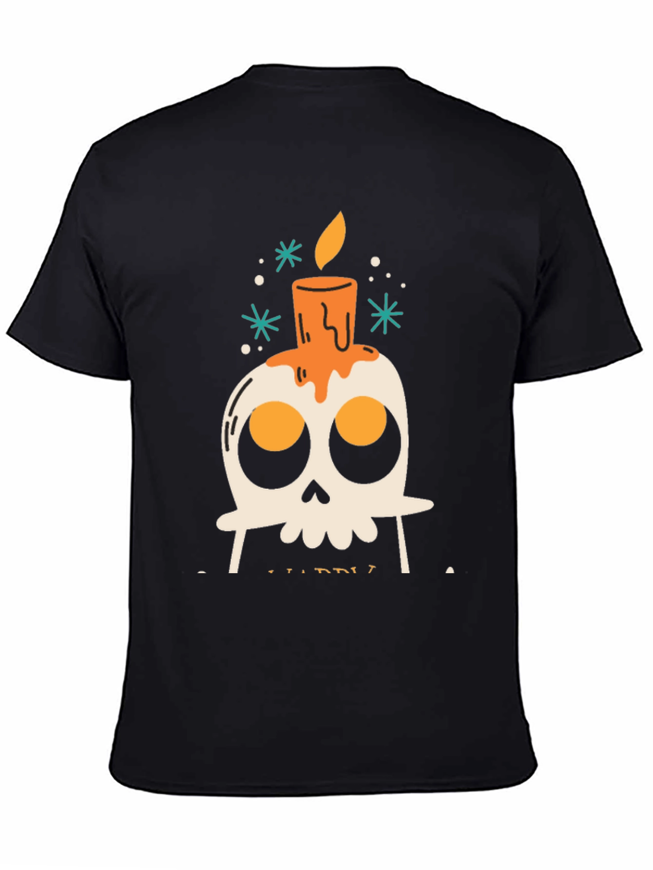 Skull Candle Graphic T-Shirt - Mens Black Tee