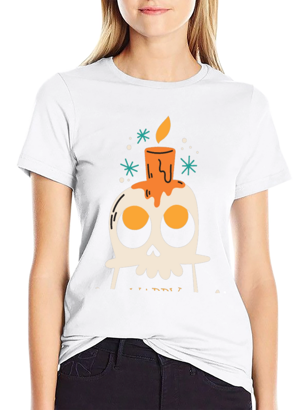 Skull Candle Graphic T-Shirt - Mens Black Tee