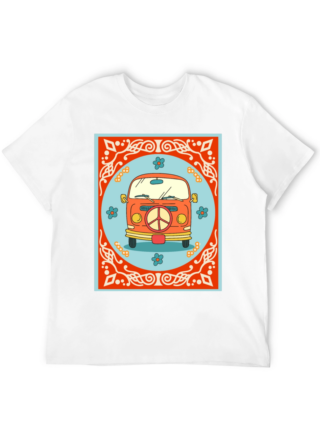 Retro Hippie Van Graphic T-Shirt