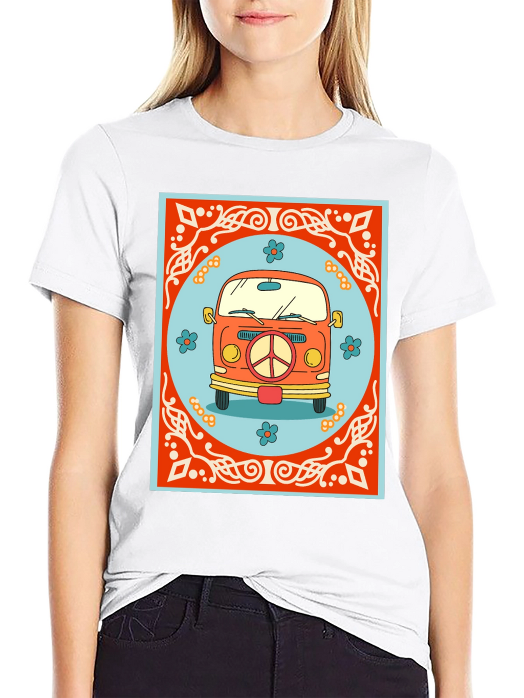 Retro Hippie Van Graphic T-Shirt