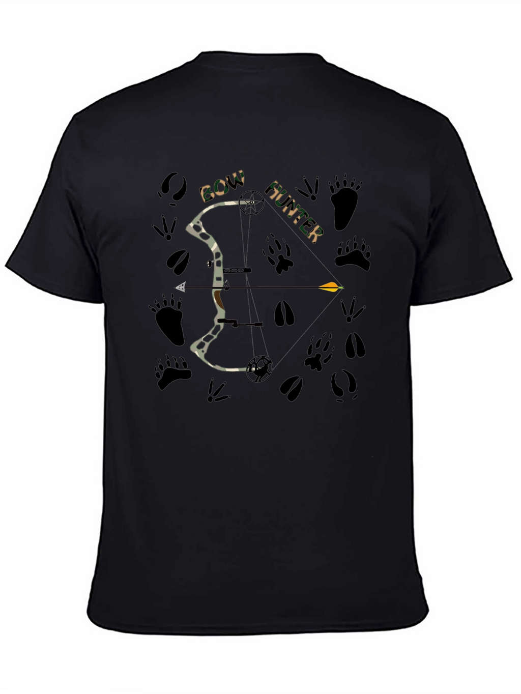 Bow Hunter Graphic Tee - Mens Black T-Shirt
