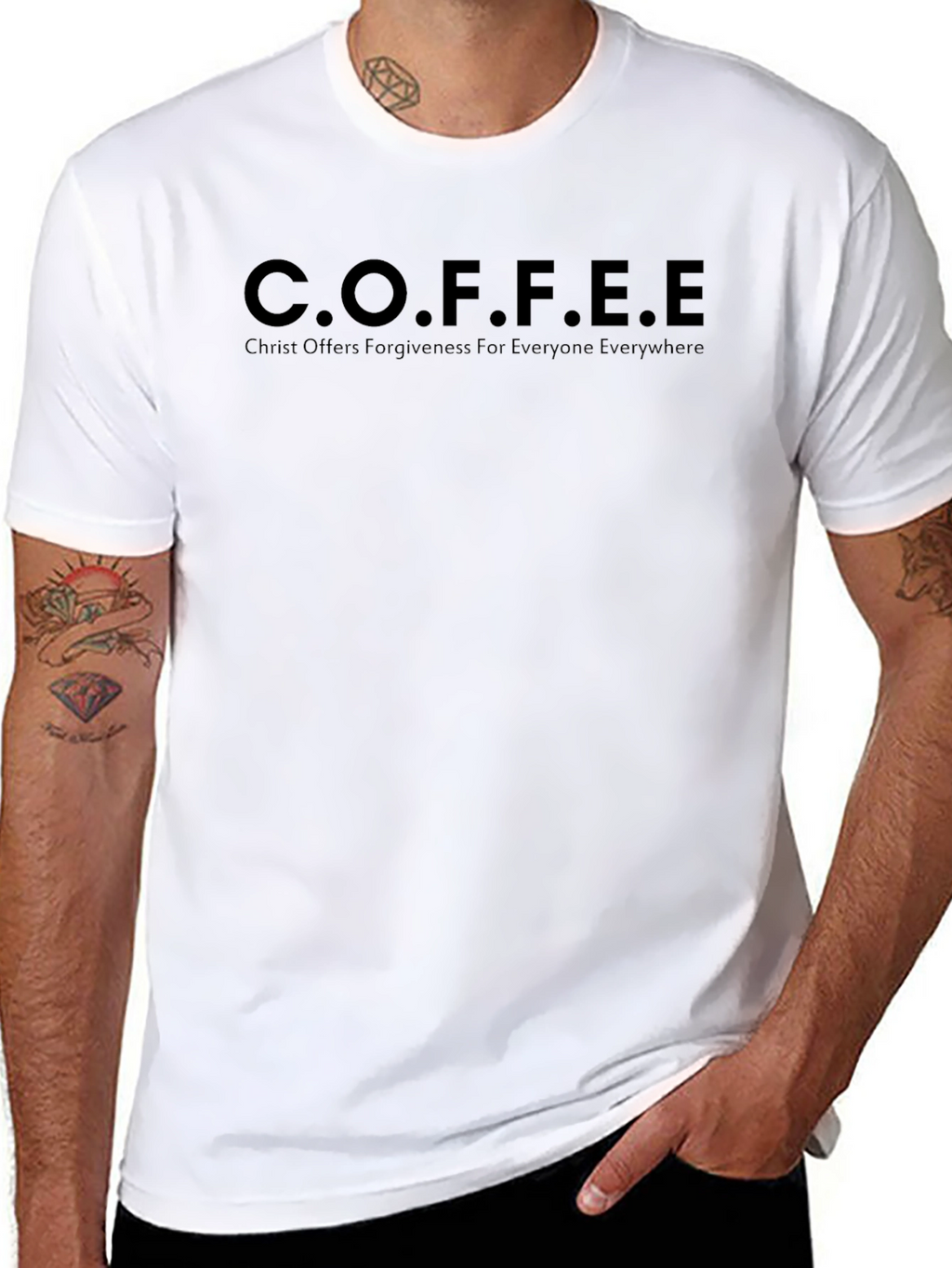 C.O.F.F.E.E. T-Shirt: Christ Offers Forgiveness