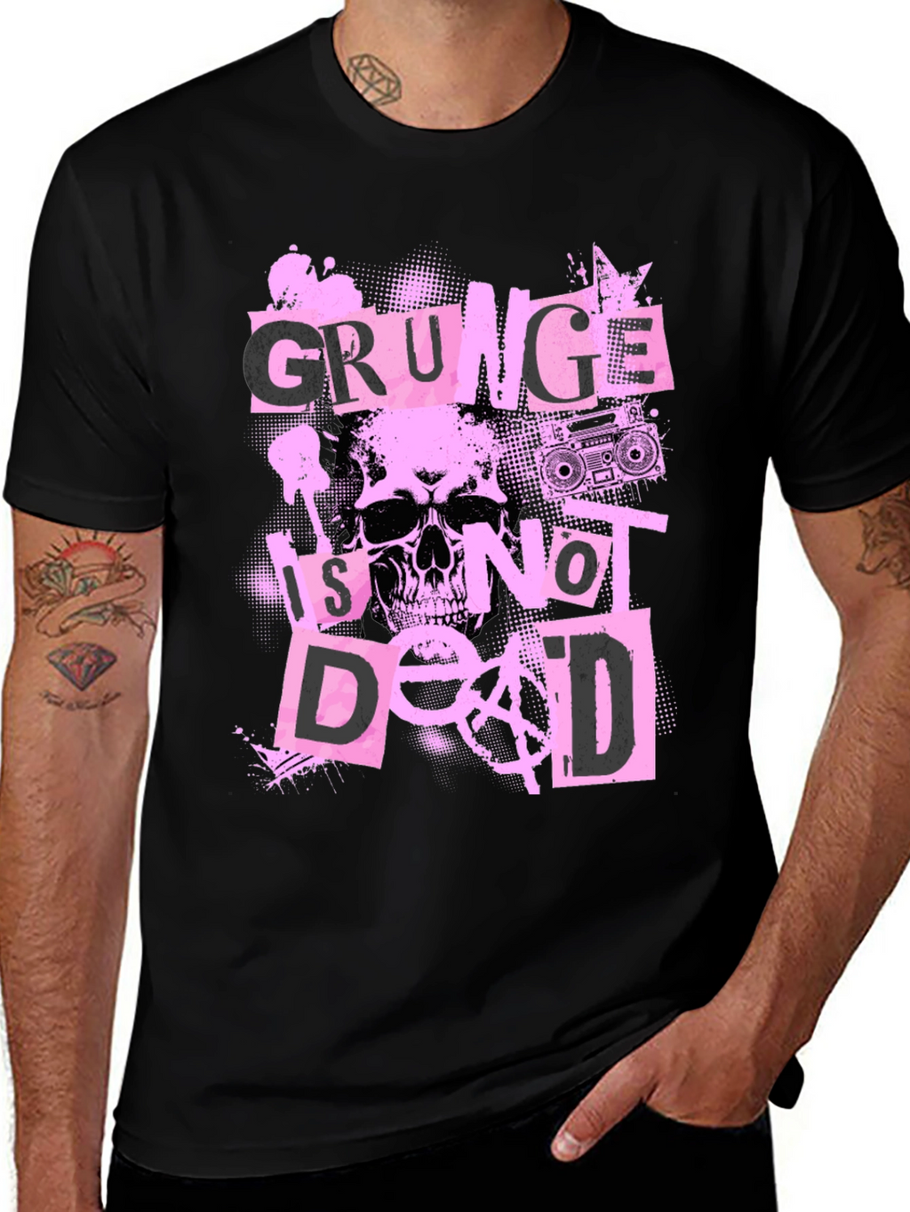 Grunge Is Not Dead Graphic T-Shirt