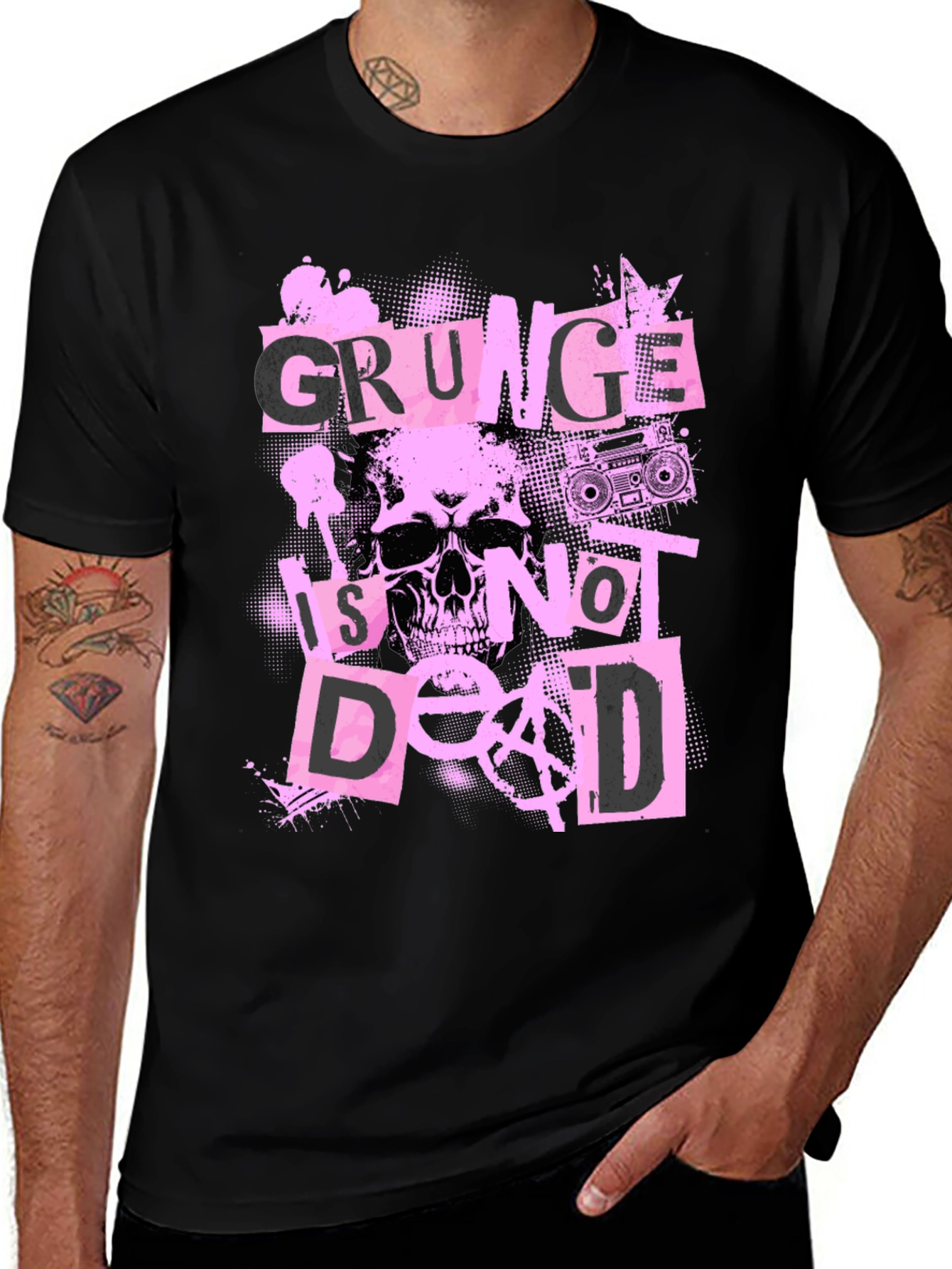 Grunge Is Not Dead Graphic T-Shirt