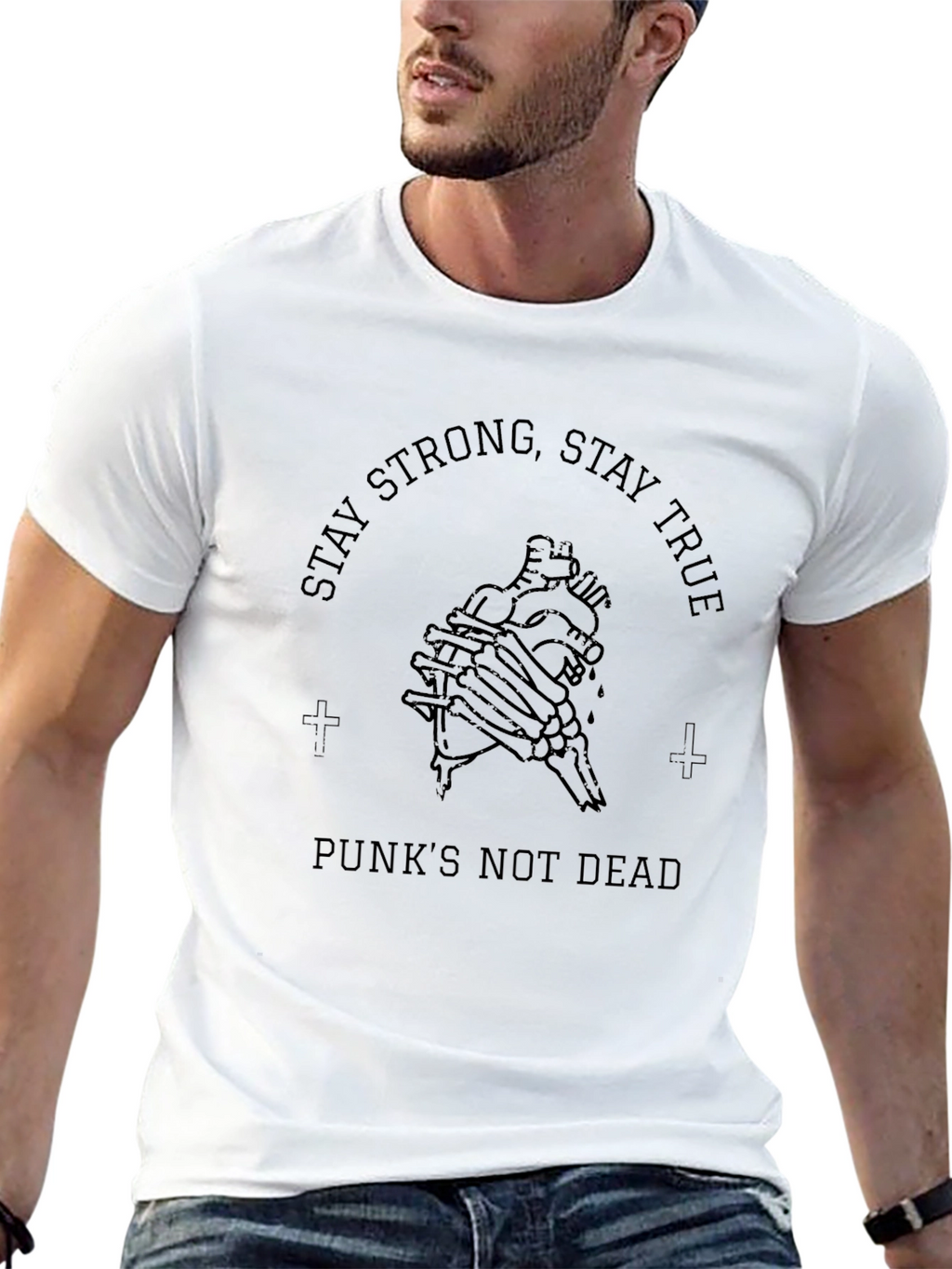 Stay Strong Graphic Tee - Punks Not Dead
