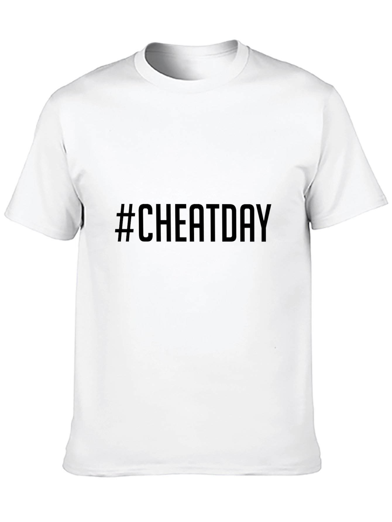Cheat Day T-Shirt - Black Casual Tee