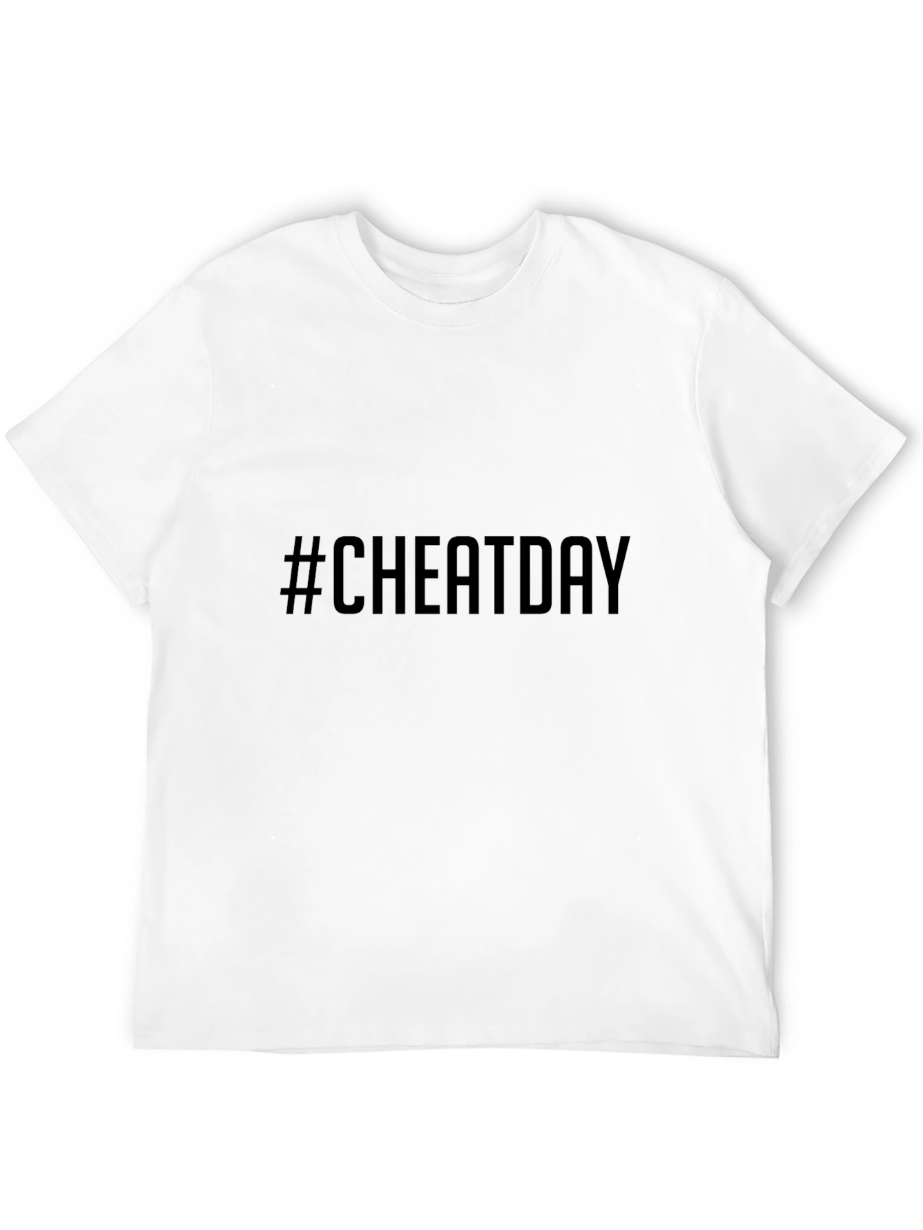 Cheat Day T-Shirt - Black Casual Tee