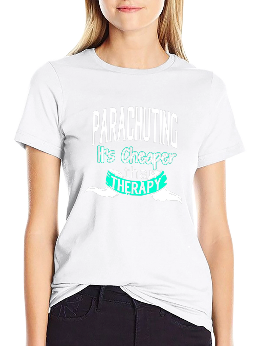 Parachuting Cheaper Than Therapy T-Shirt