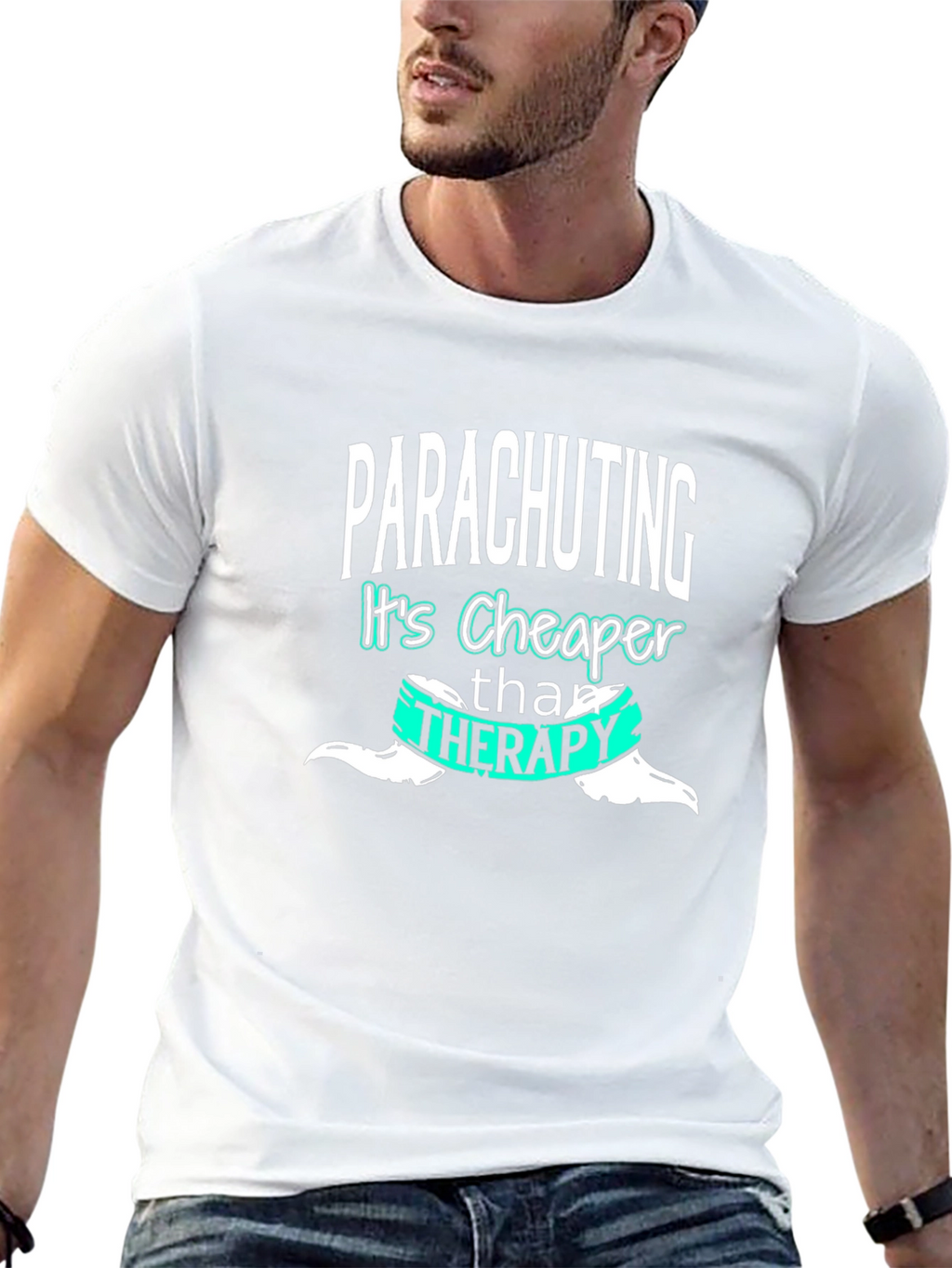 Parachuting Cheaper Than Therapy T-Shirt