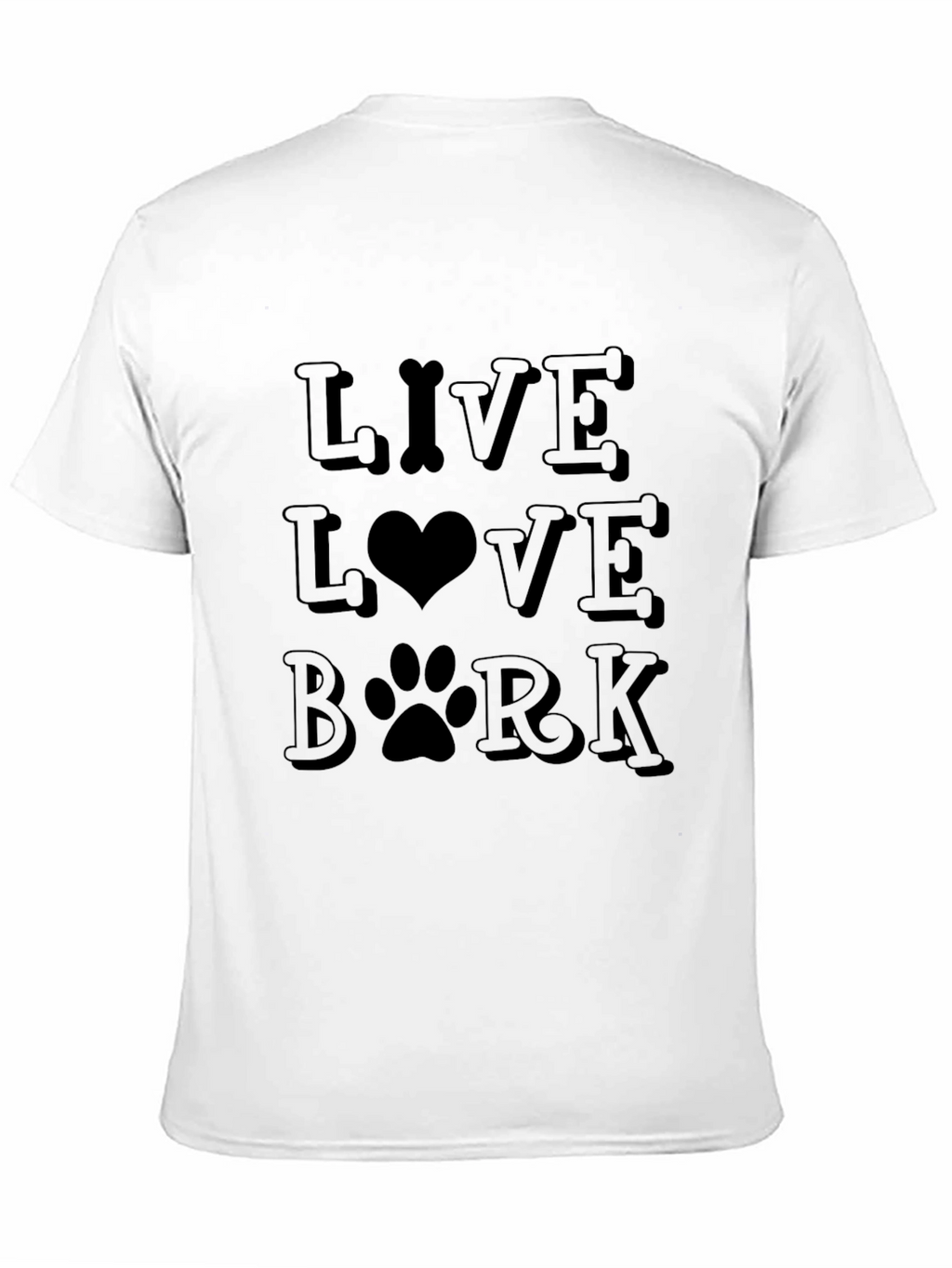Live Love Bark T-Shirt - Dog Lover Tee