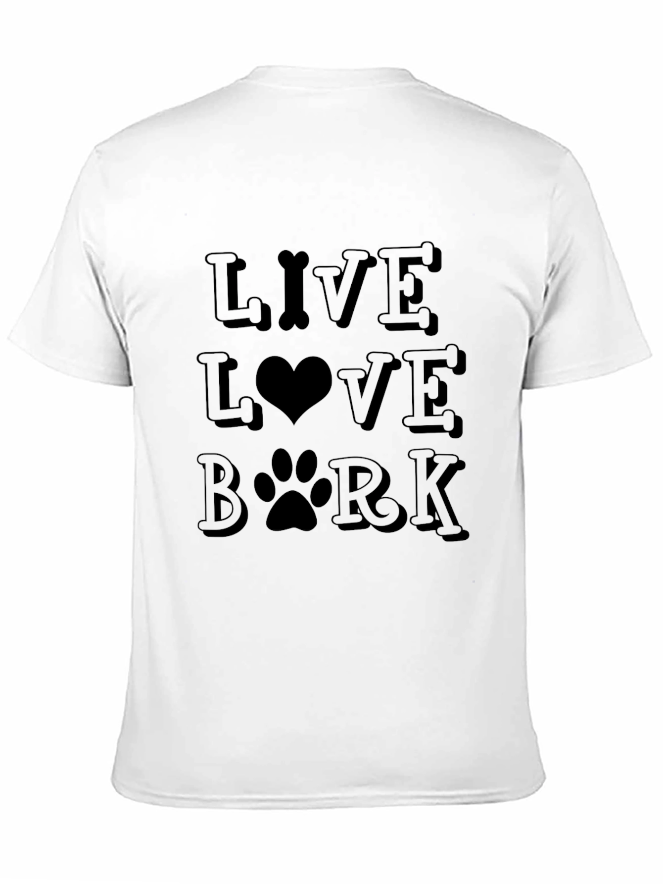 Live Love Bark T-Shirt - Dog Lover Tee