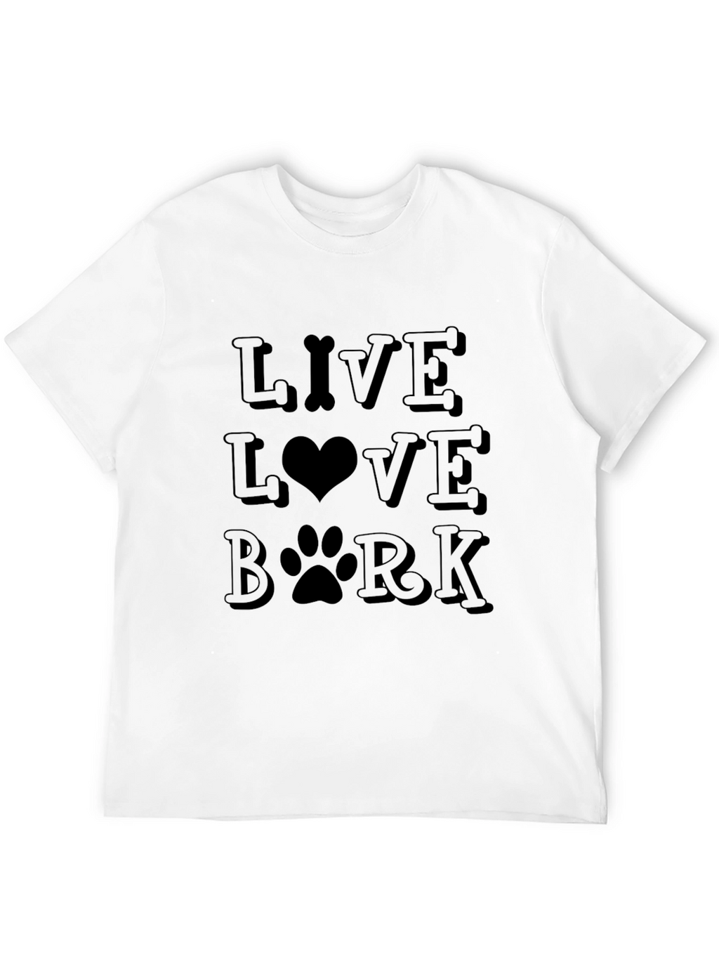 Live Love Bark T-Shirt - Dog Lover Tee