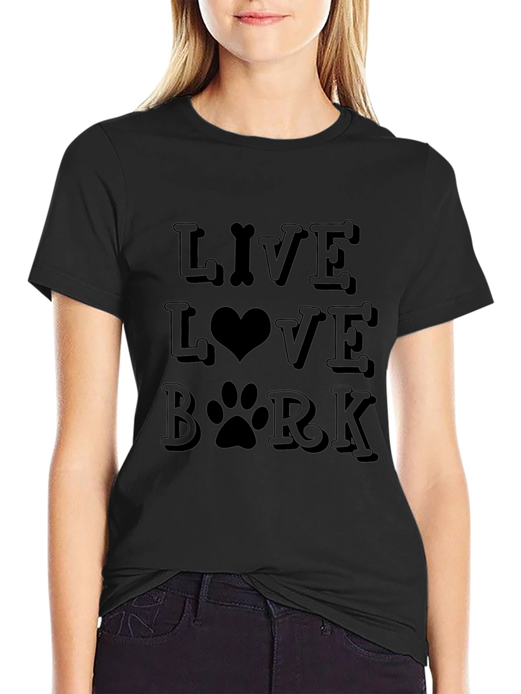 Live Love Bark T-Shirt - Dog Lover Tee