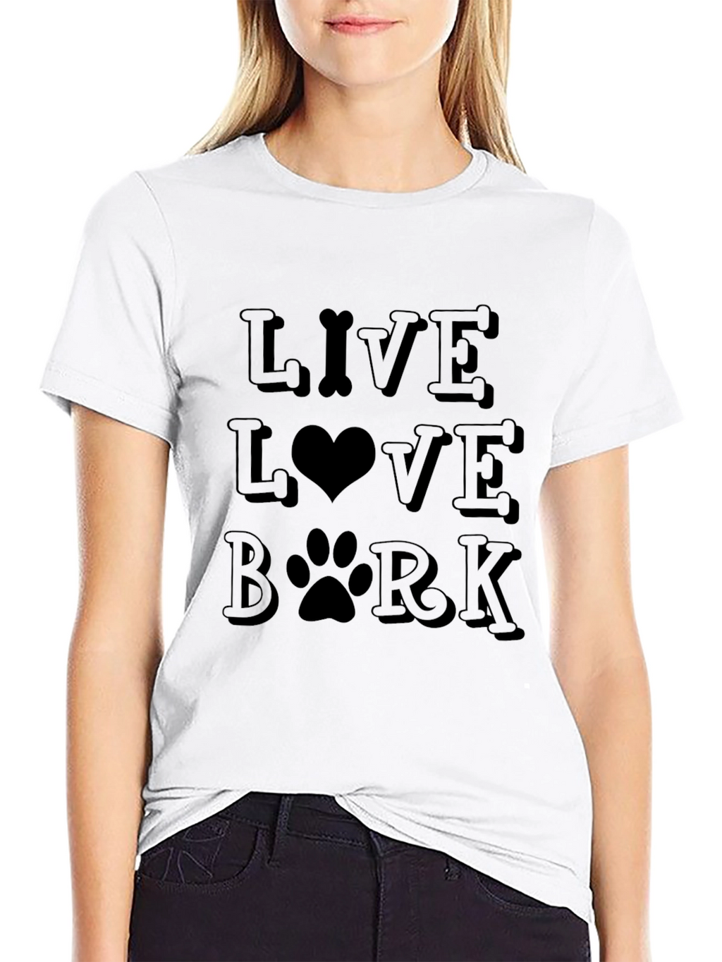Live Love Bark T-Shirt - Dog Lover Tee