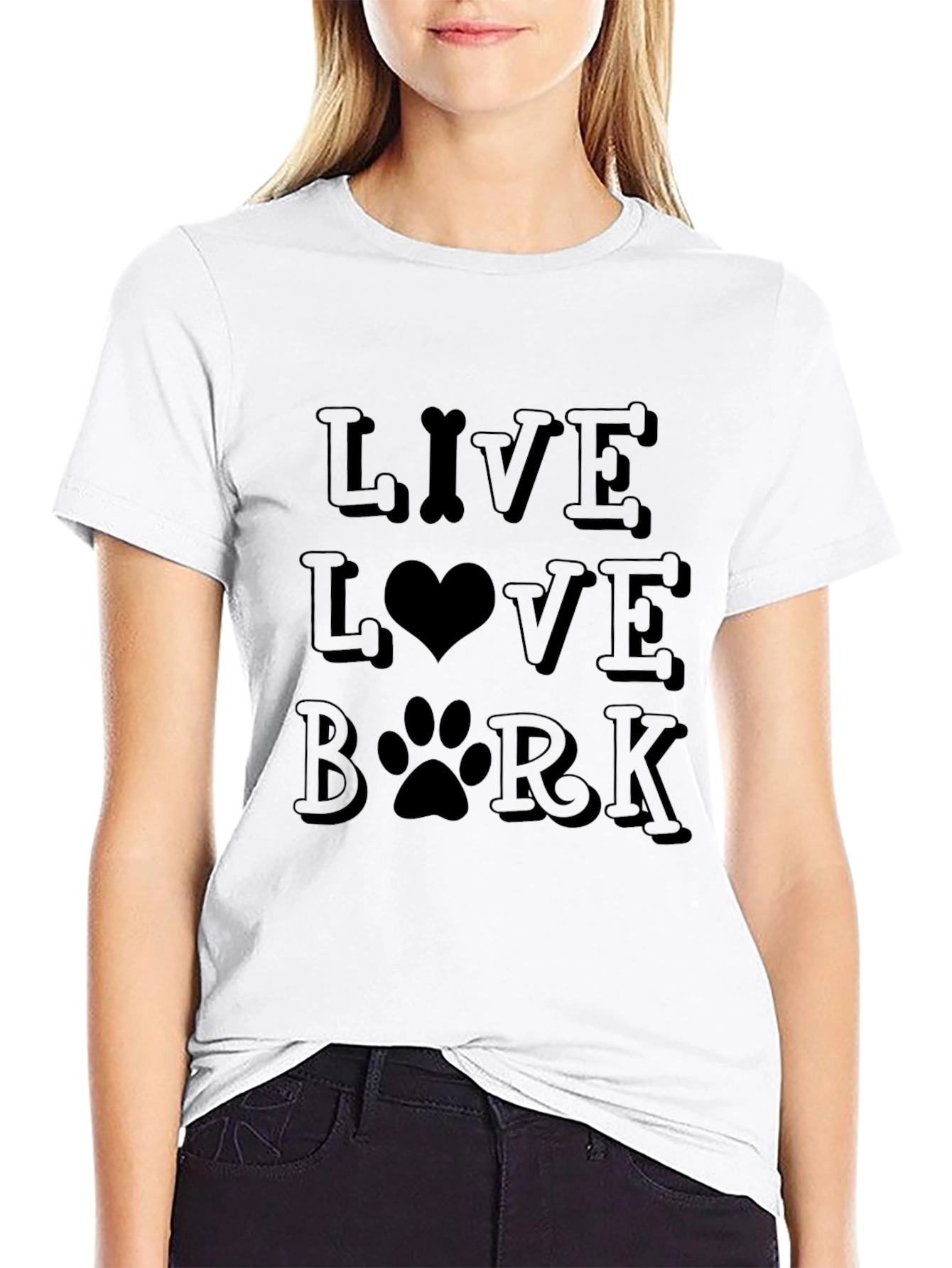 Live Love Bark T-Shirt - Dog Lover Tee