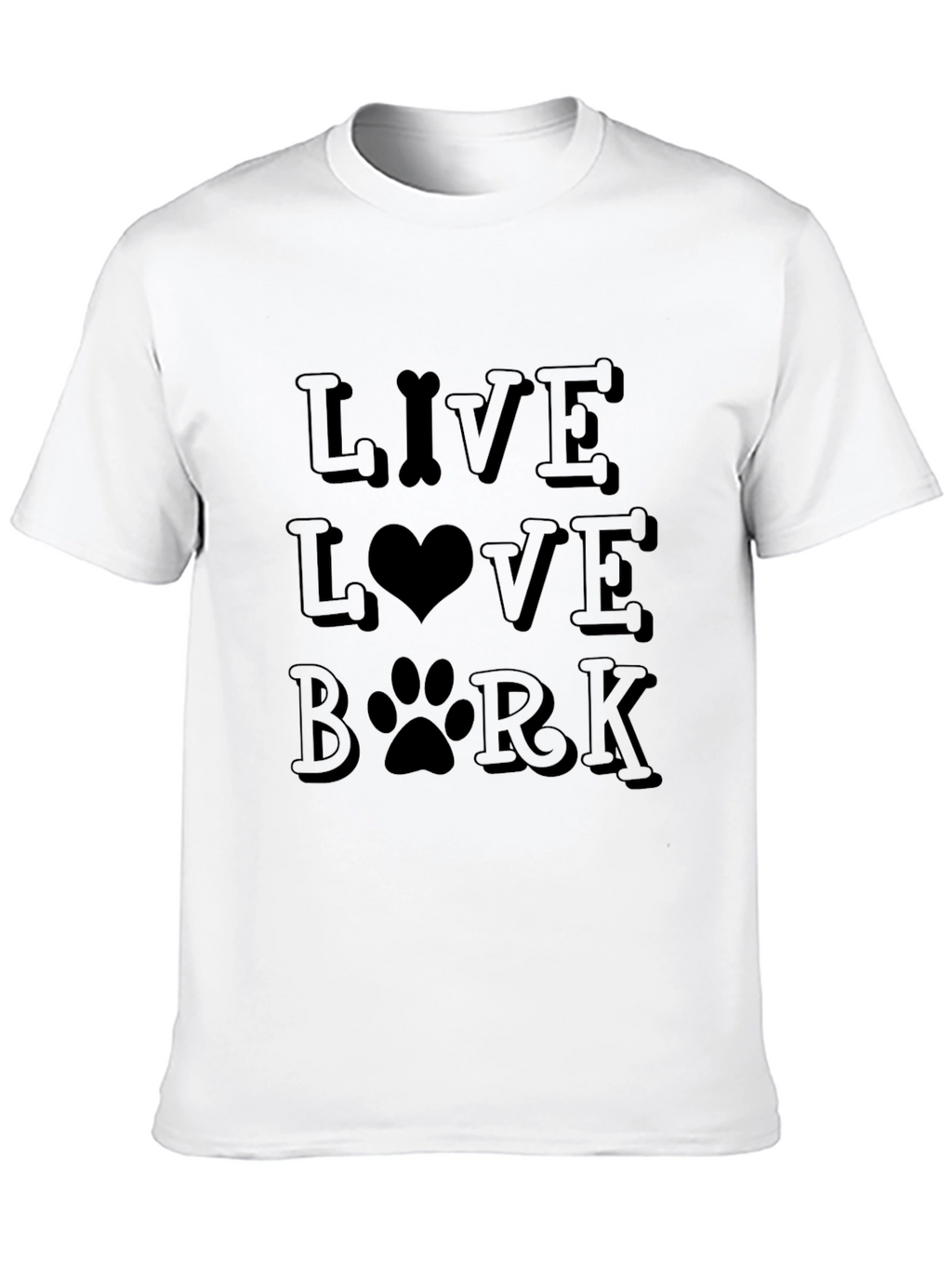 Live Love Bark T-Shirt - Dog Lover Tee
