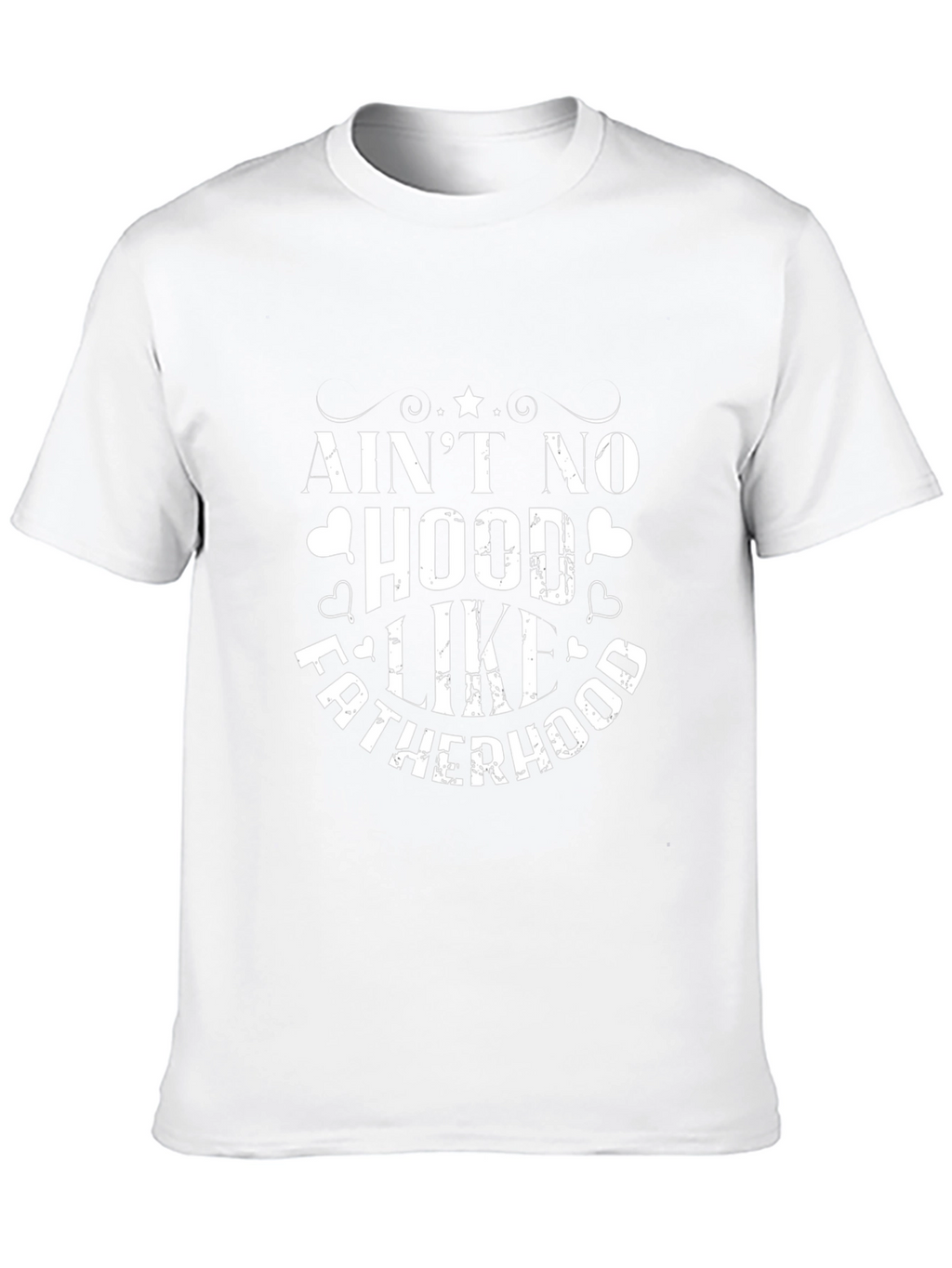 Aint No Hood Like Fatherhood Black Tee