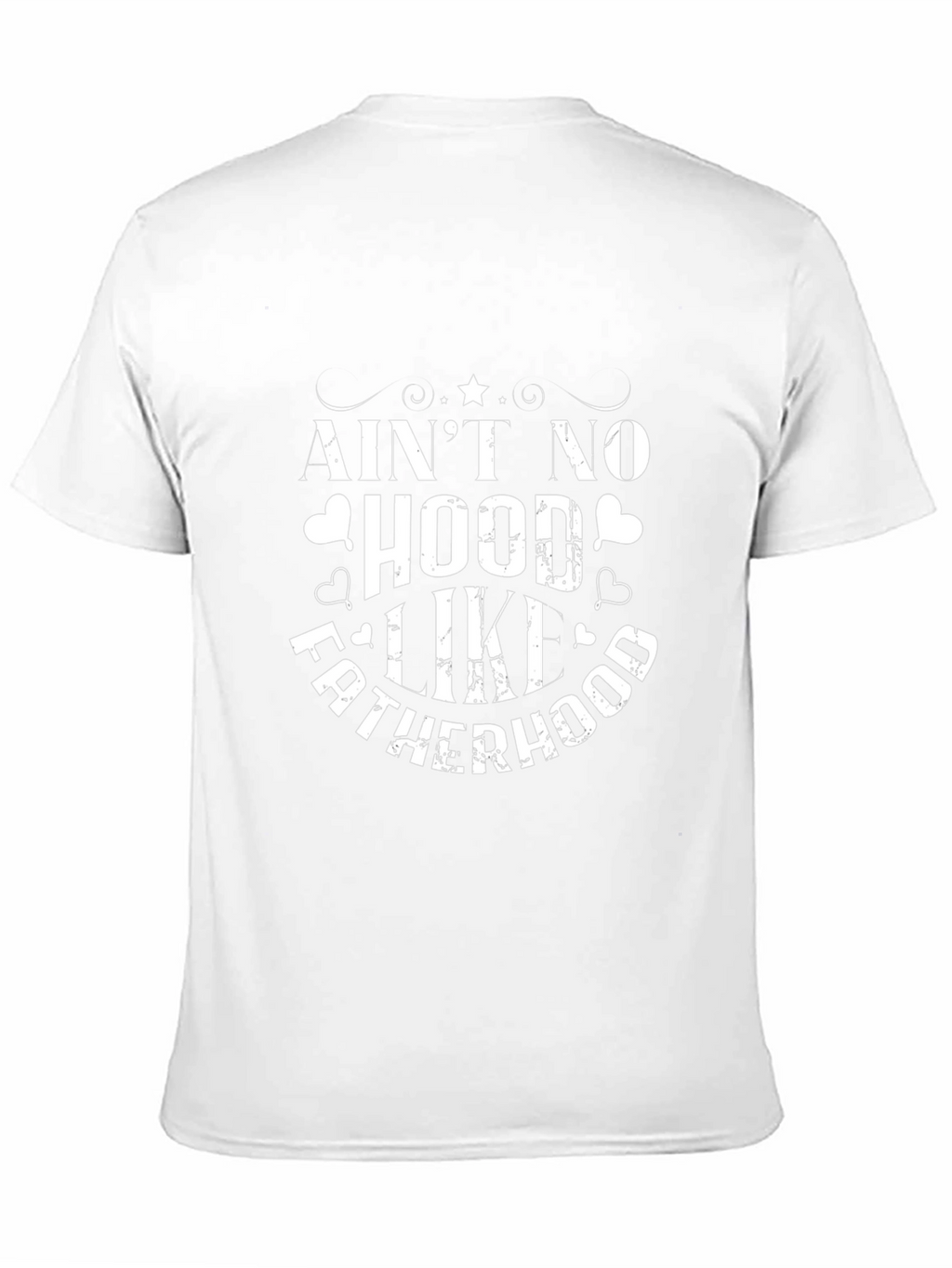 Aint No Hood Like Fatherhood Black Tee