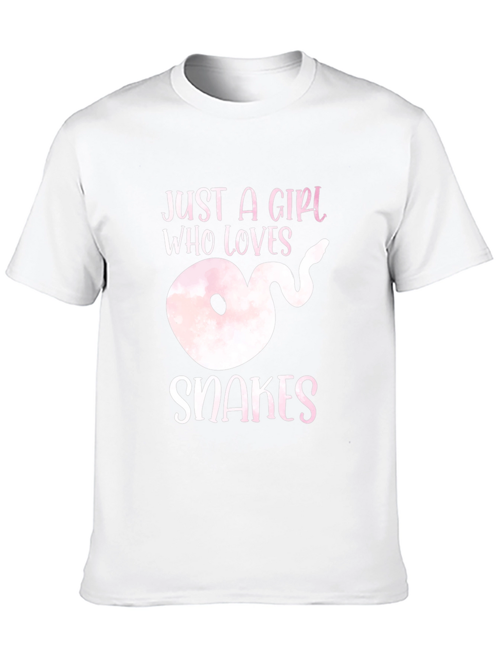 Girl Who Loves Snakes Black T-Shirt