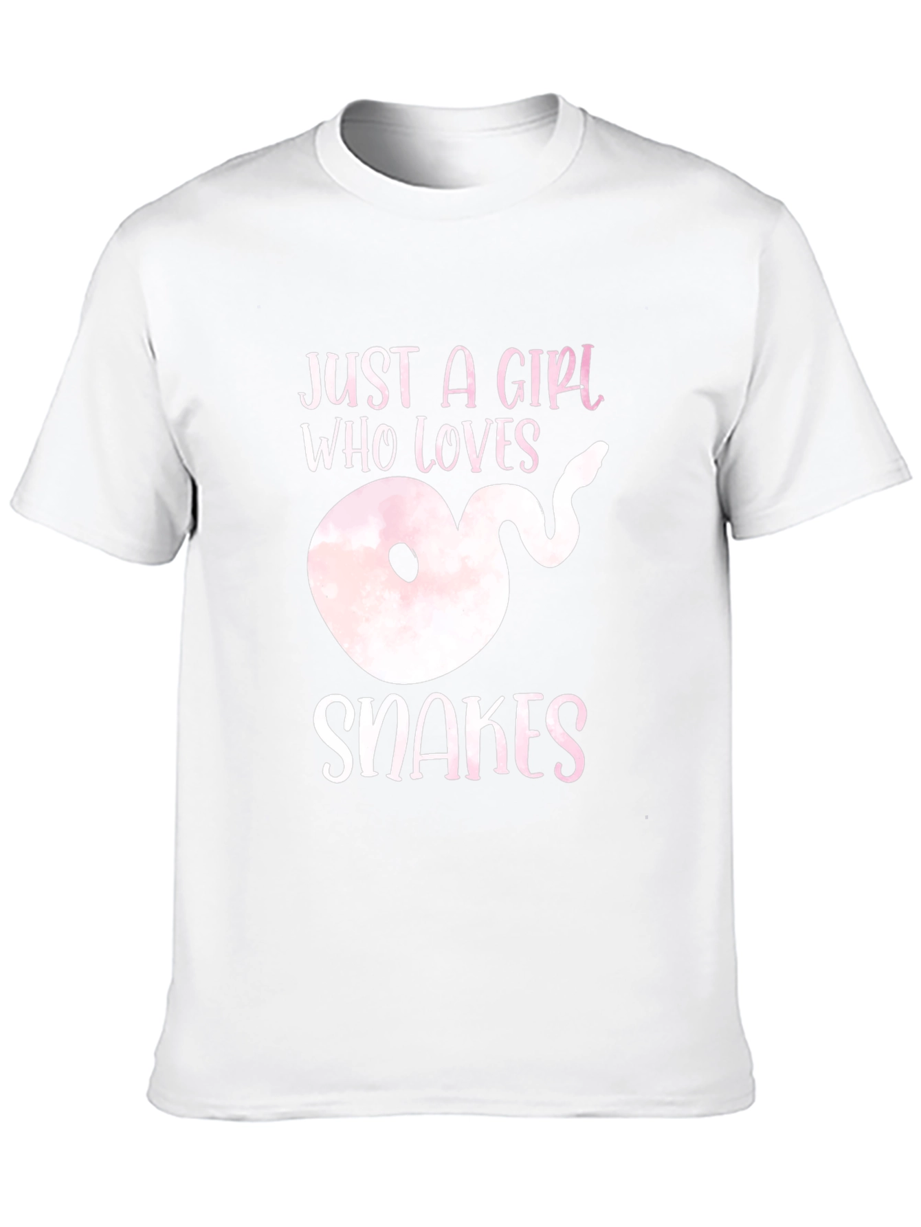 Girl Who Loves Snakes Black T-Shirt