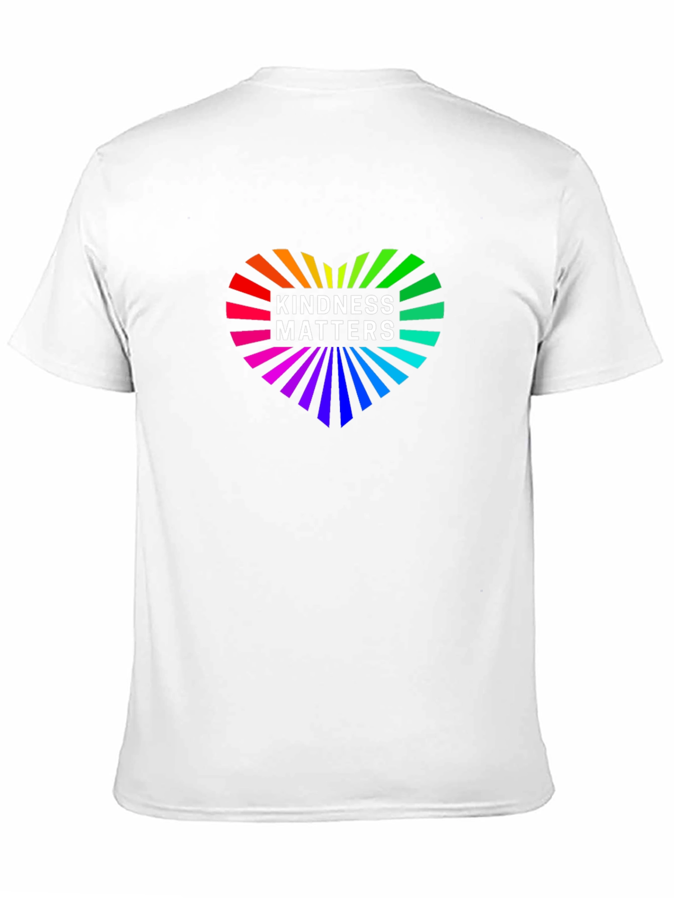 Kindness Matters Rainbow Heart Graphic Tee