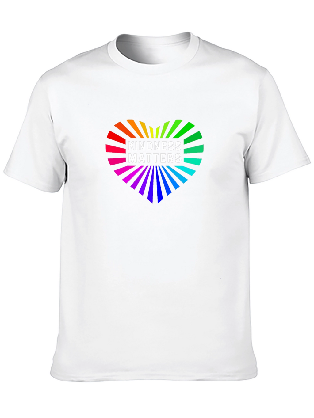 Kindness Matters Rainbow Heart Graphic Tee