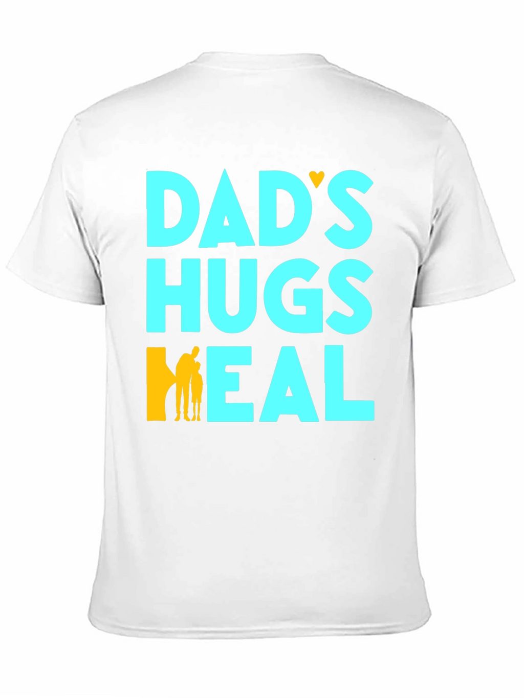 Dads Hugs Heal Black T-Shirt