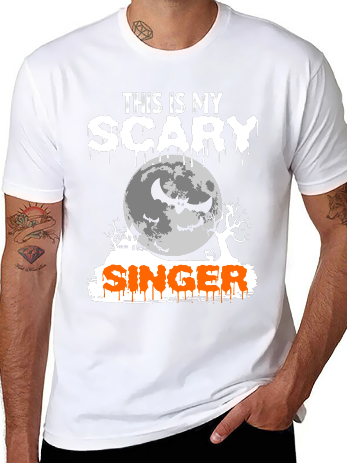 Scary Singer Halloween T-Shirt